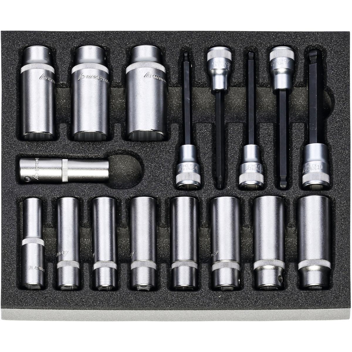 BỘ SOCKET VÀ LỤC GIÁC DÀI 3/8 INCH HOLEX 953713 17 BỘ SOCKET VÀ LỤC GIÁC DÀI 3/8 INCH HOLEX 953713 17